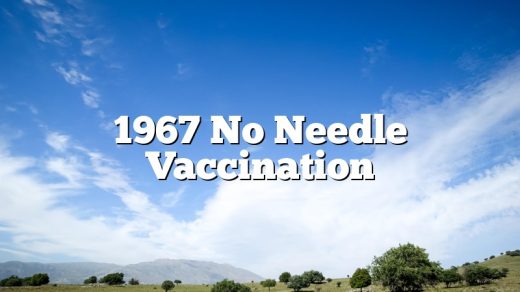 1967 No Needle Vaccination