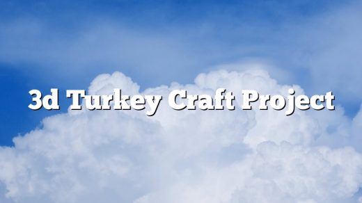 3d Turkey Craft Project