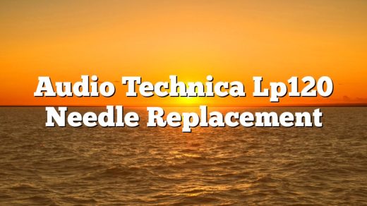 Audio Technica Lp120 Needle Replacement