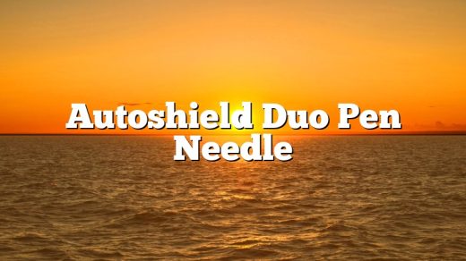 Autoshield Duo Pen Needle