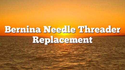 Bernina Needle Threader Replacement