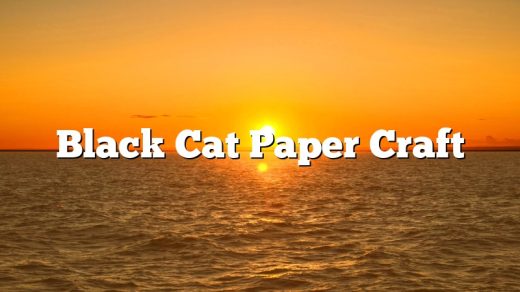 Black Cat Paper Craft