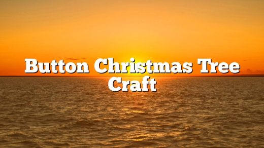 Button Christmas Tree Craft