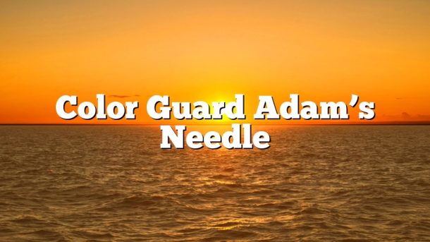 Color Guard Adam’s Needle