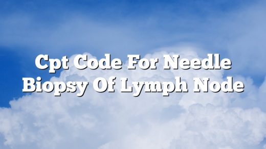 Cpt Code For Needle Biopsy Of Lymph Node