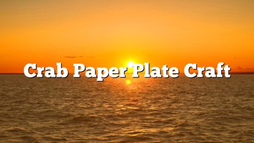 Crab Paper Plate Craft