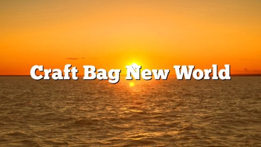 Craft Bag New World