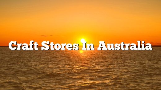 Craft Stores In Australia