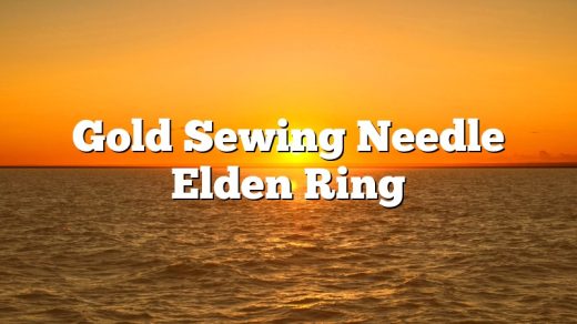 Gold Sewing Needle Elden Ring