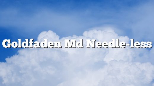 Goldfaden Md Needle-less