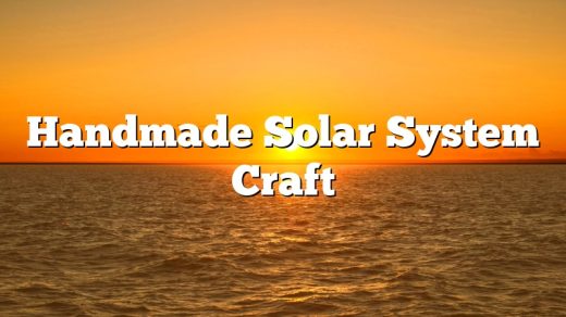 Handmade Solar System Craft