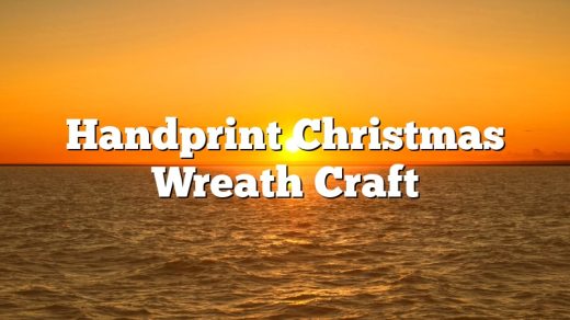 Handprint Christmas Wreath Craft