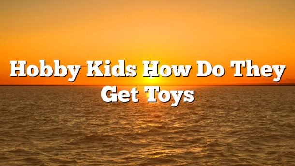 Hobby Kids How Do They Get Toys