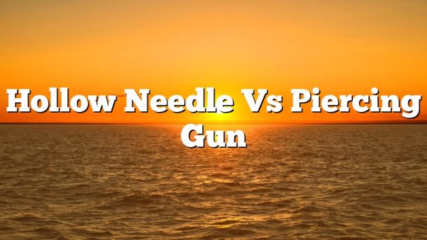 Hollow Needle Vs Piercing Gun