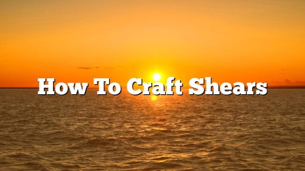 How To Craft Shears