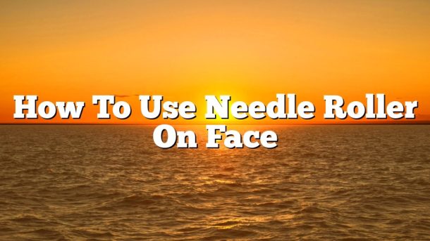 How To Use Needle Roller On Face