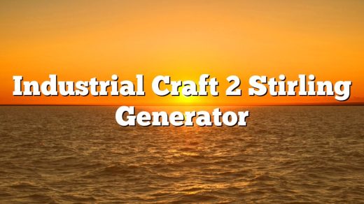 Industrial Craft 2 Stirling Generator