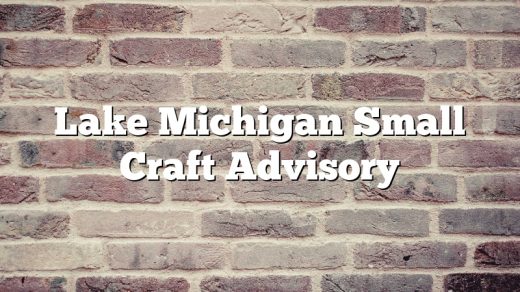 Lake Michigan Small Craft Advisory