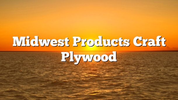 Midwest Products Craft Plywood