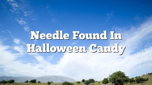 Needle Found In Halloween Candy