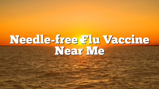 Needle-free Flu Vaccine Near Me