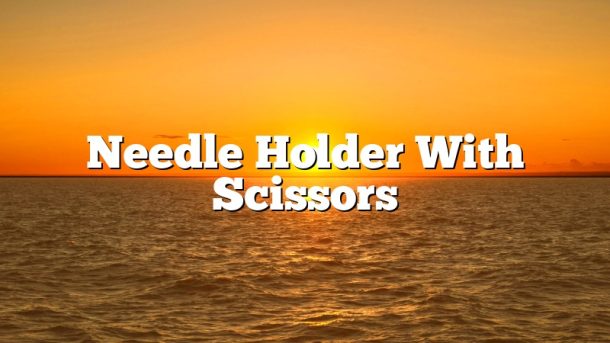 Needle Holder With Scissors