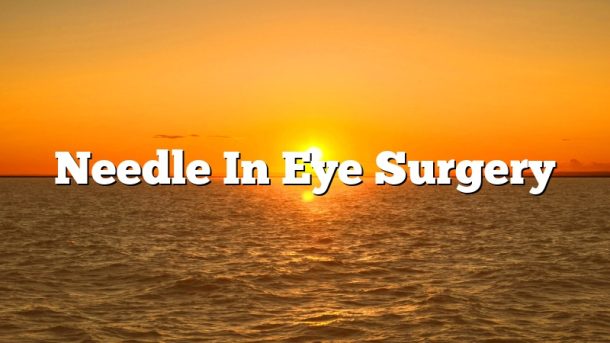Needle In Eye Surgery