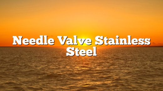 Needle Valve Stainless Steel