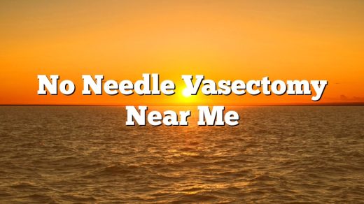 No Needle Vasectomy Near Me