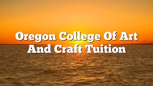 Oregon College Of Art And Craft Tuition