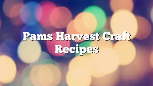 Pams Harvest Craft Recipes November 2022