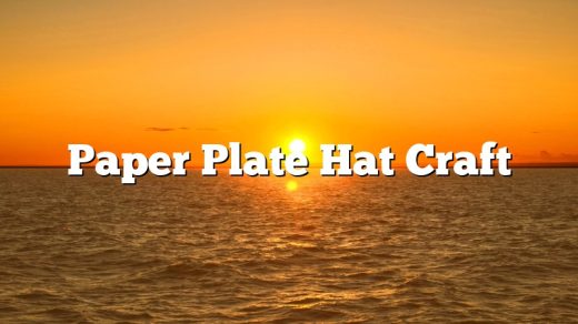 Paper Plate Hat Craft