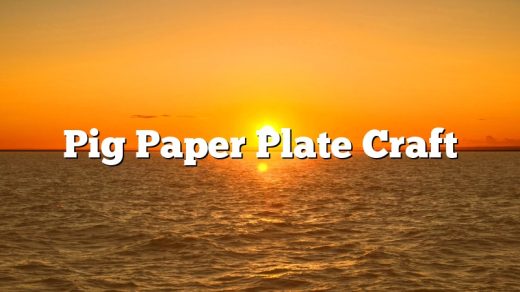 Pig Paper Plate Craft