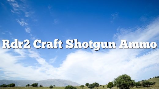 Rdr2 Craft Shotgun Ammo