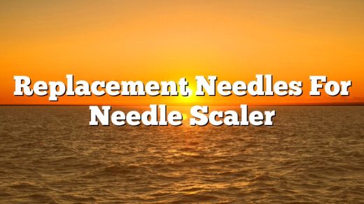 Replacement Needles For Needle Scaler