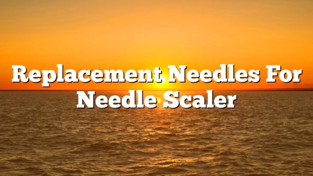 Replacement Needles For Needle Scaler