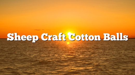 Sheep Craft Cotton Balls