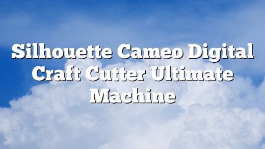 Silhouette Cameo Digital Craft Cutter Ultimate Machine