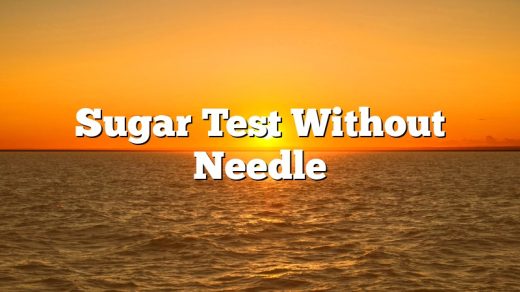 Sugar Test Without Needle