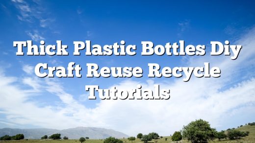 Thick Plastic Bottles Diy Craft Reuse Recycle Tutorials