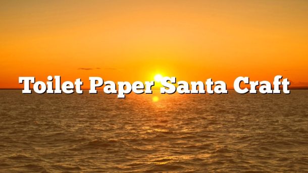 Toilet Paper Santa Craft