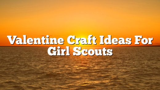 Valentine Craft Ideas For Girl Scouts