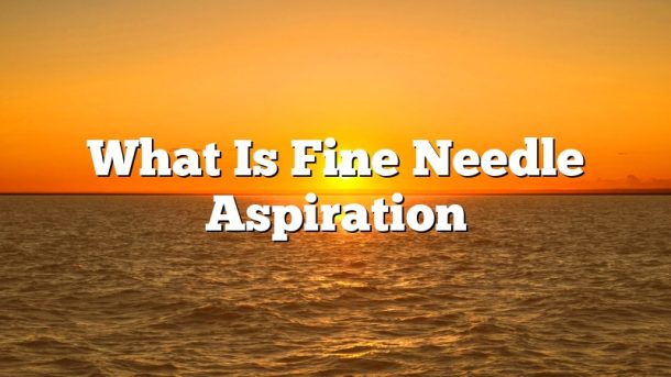 What Is Fine Needle Aspiration