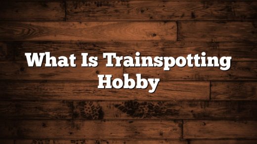 What Is Trainspotting Hobby