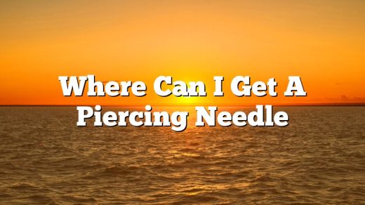 Where Can I Get A Piercing Needle