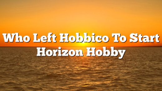 Who Left Hobbico To Start Horizon Hobby