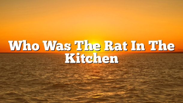 Who Was The Rat In The Kitchen